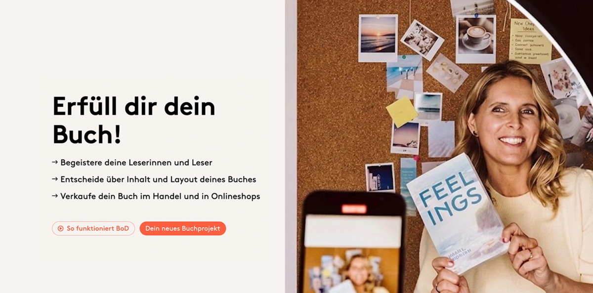 Books on Demand Selfpublishing – entrados TYPO3 Case Study Header